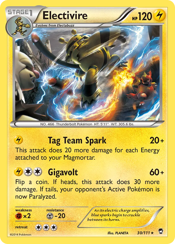 Electivire — XY - Furious Fists — Pokemon