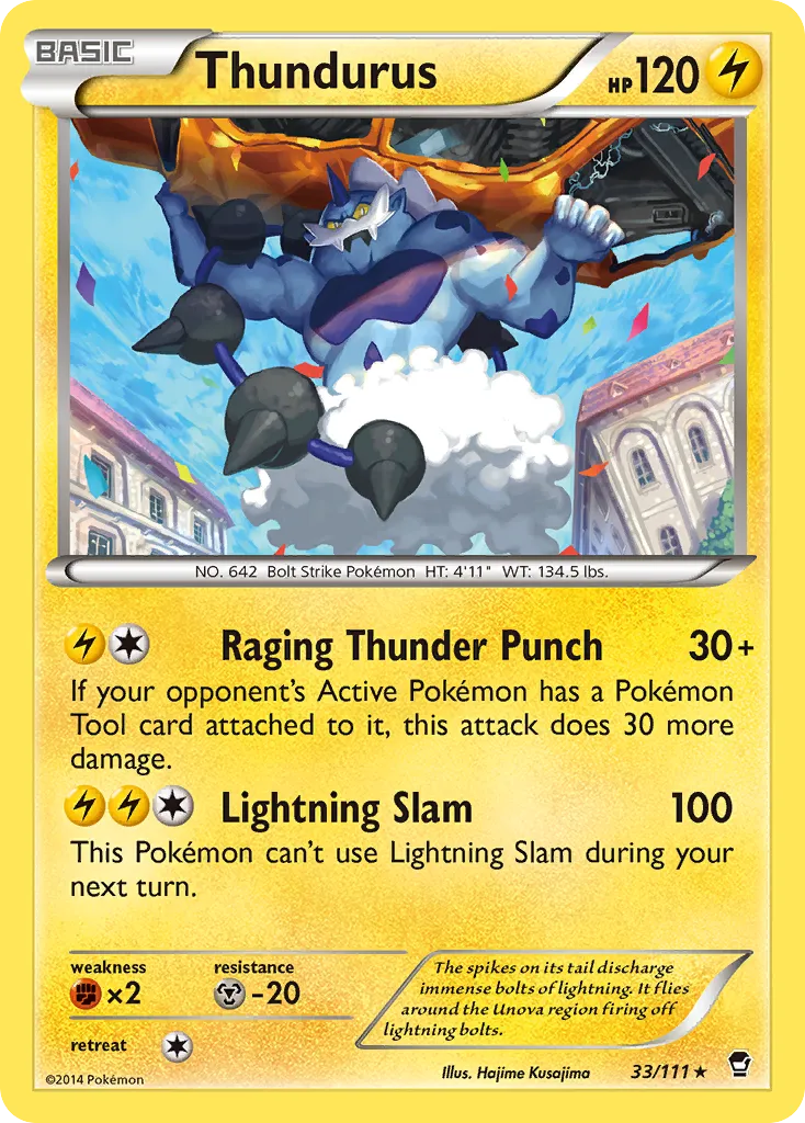 Thundurus — XY - Furious Fists — Pokemon