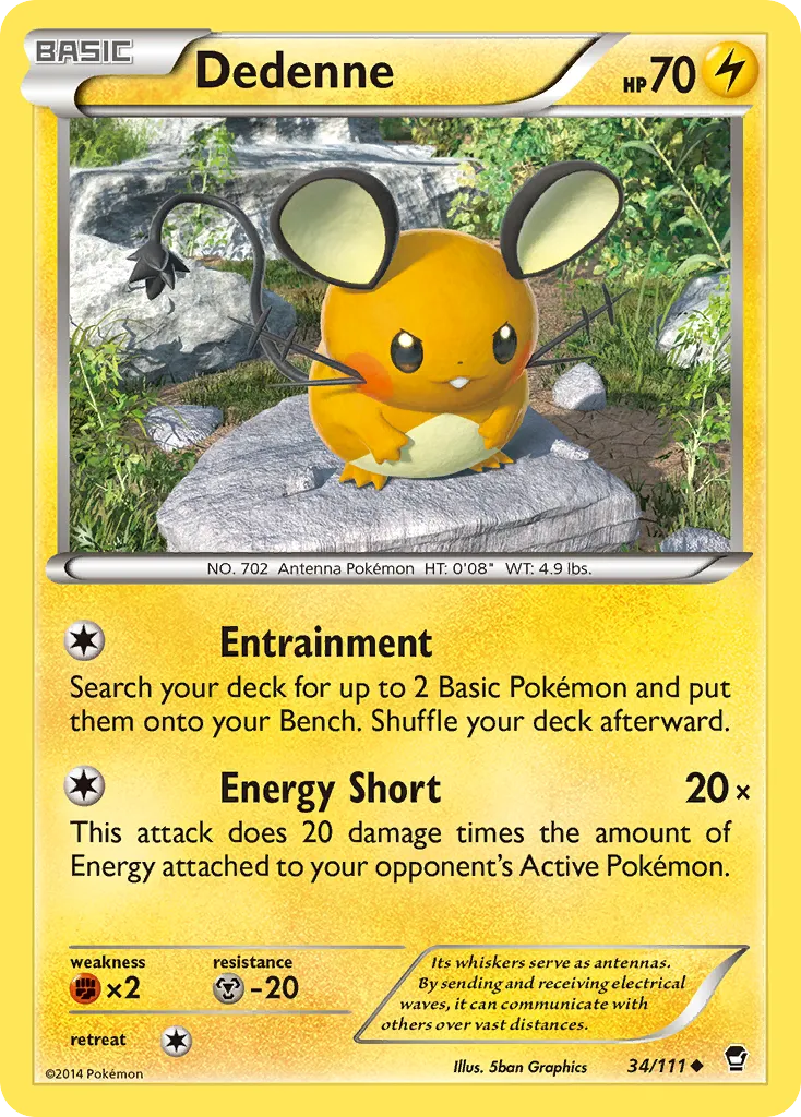 Dedenne — XY - Furious Fists — Pokemon