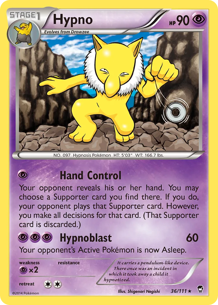 Hypno — XY - Furious Fists — Pokemon