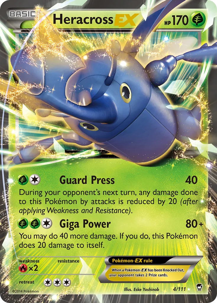Heracross EX — XY - Furious Fists — Pokemon