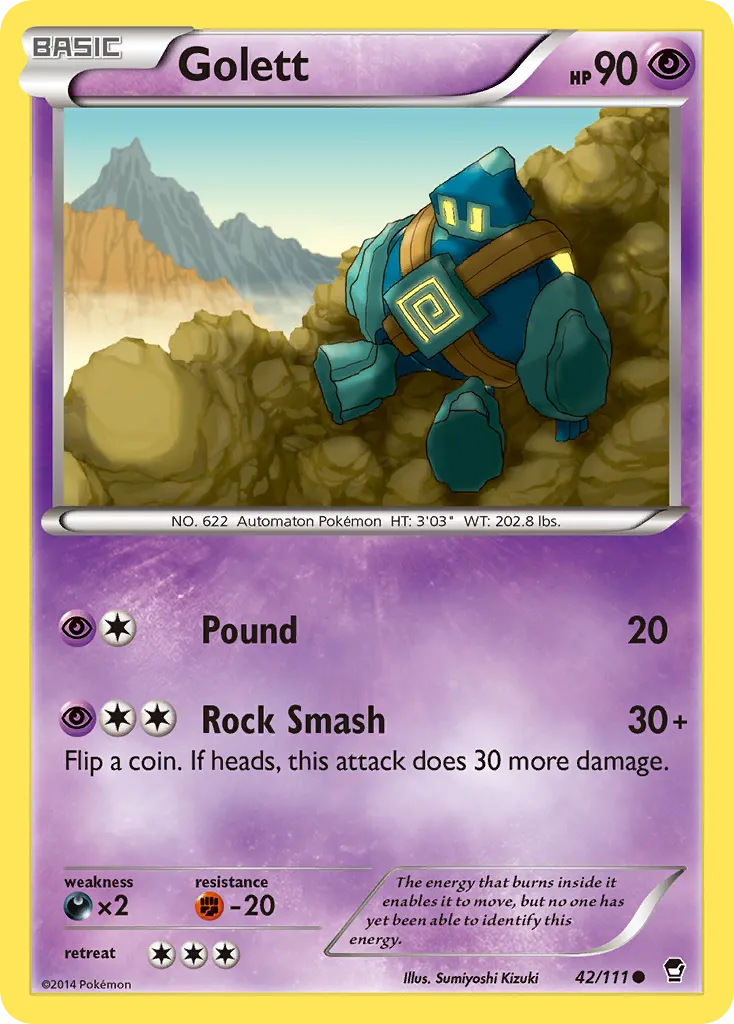 Golett — XY - Furious Fists — Pokémon