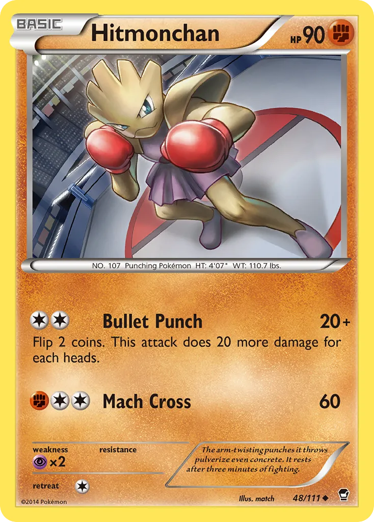 Hitmonchan from XY - Furious Fists - Pokemon