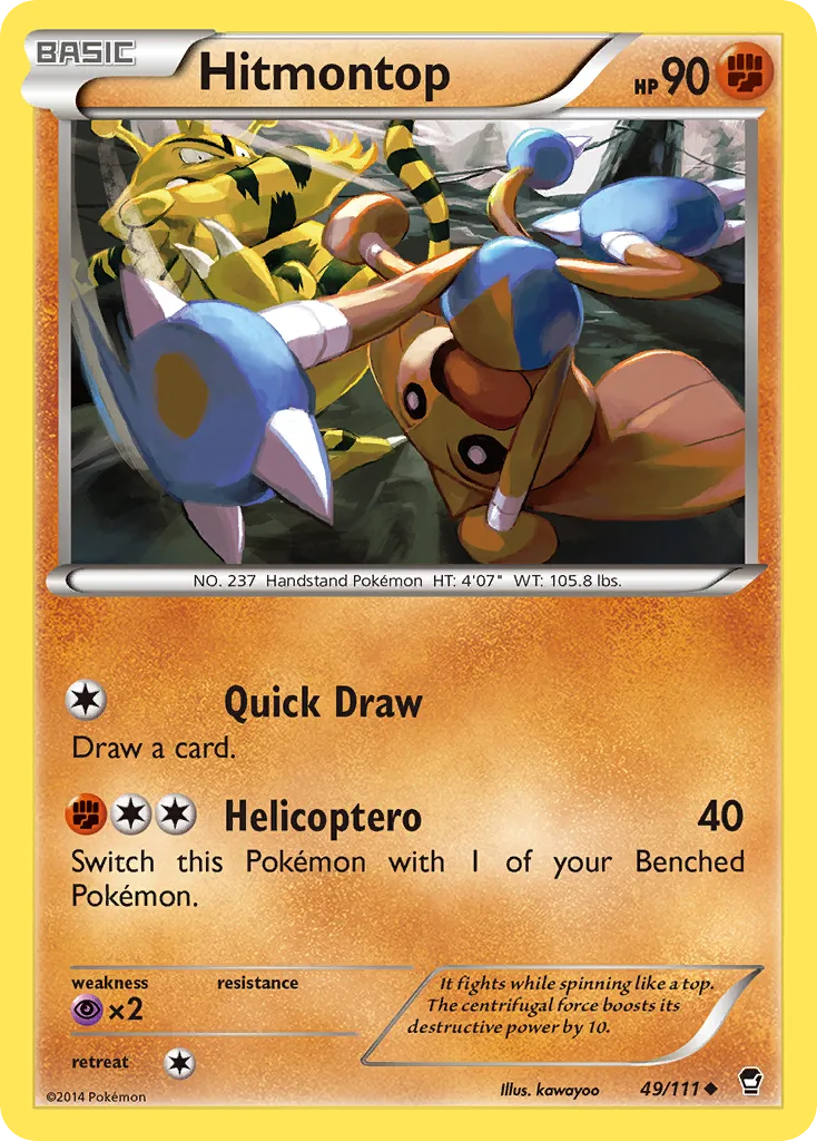 Hitmontop — XY - Furious Fists — Pokémon