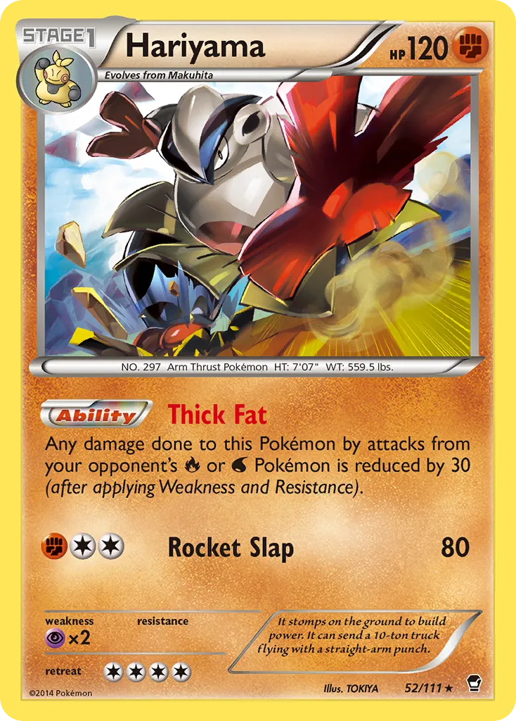 Hariyama — XY - Furious Fists — Pokemon