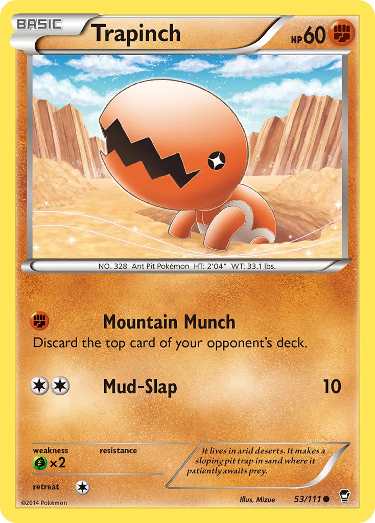 Trapinch — XY - Furious Fists — Pokémon