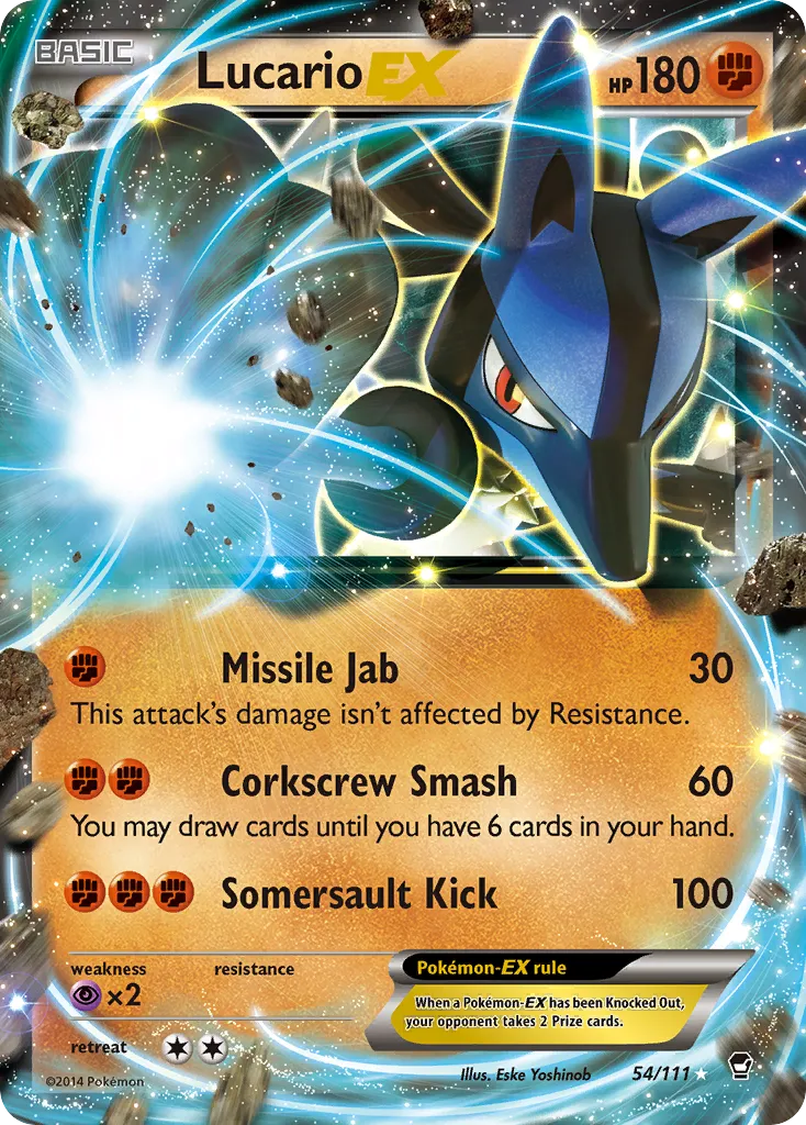 Lucario EX — XY - Furious Fists — Pokemon