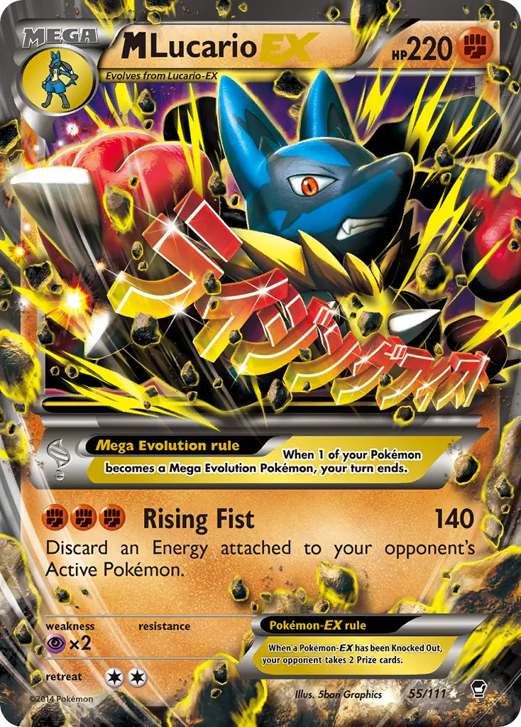 M Lucario EX — XY - Furious Fists — Pokémon