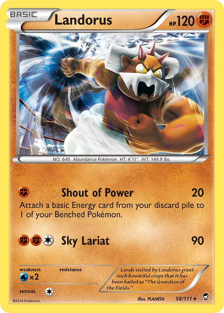 Landorus — XY - Furious Fists — Pokémon