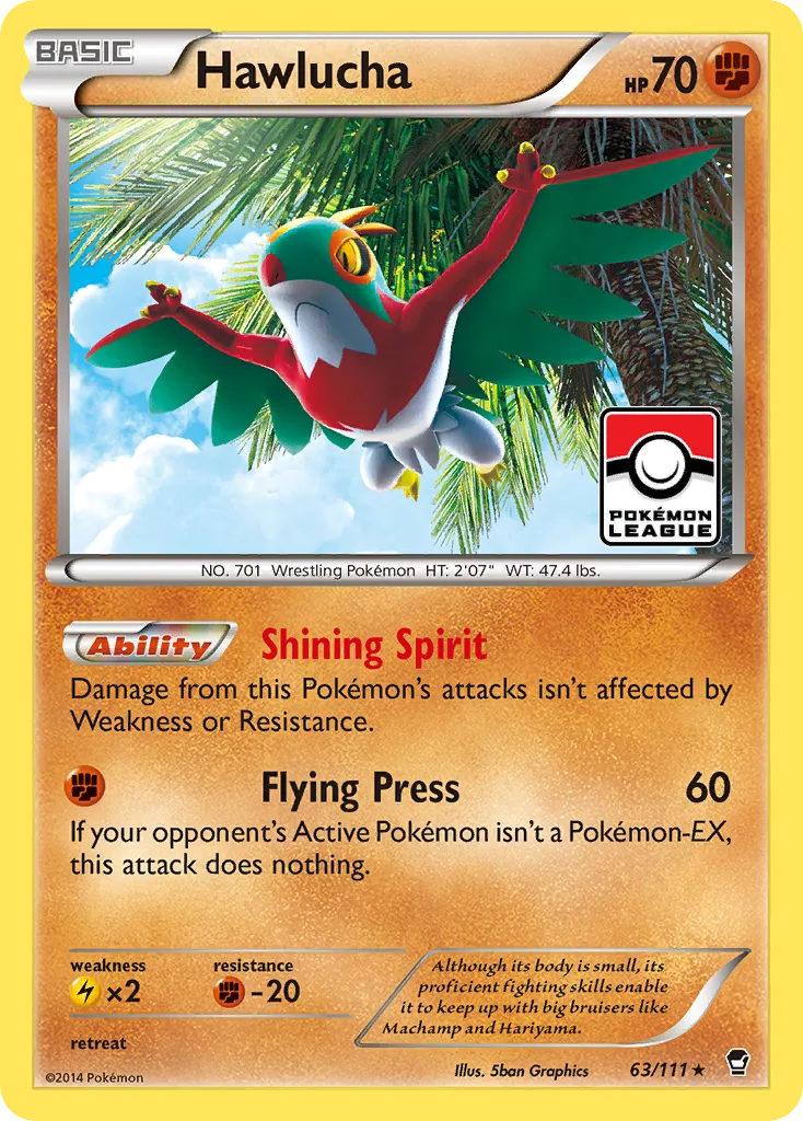 Hawlucha — XY - Furious Fists — Pokemon