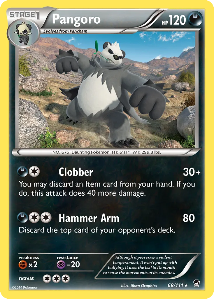 Pangoro — XY - Furious Fists — Pokémon