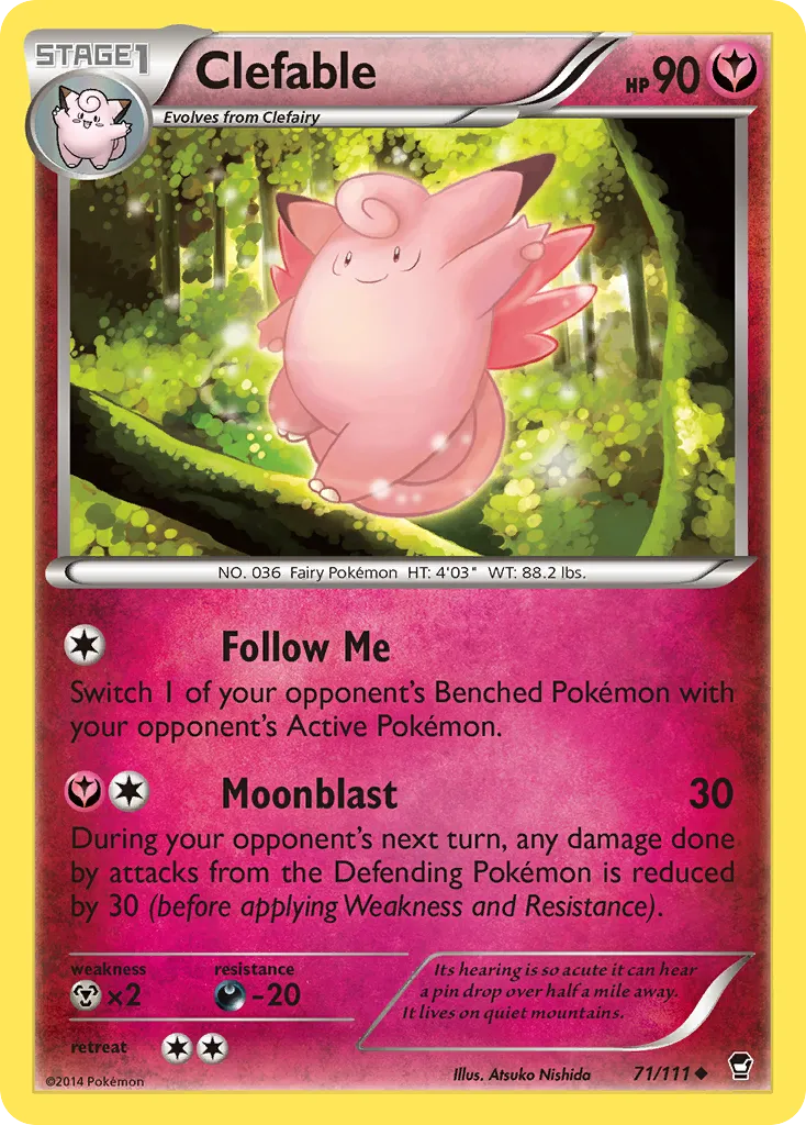 Clefable — XY - Furious Fists — Pokémon