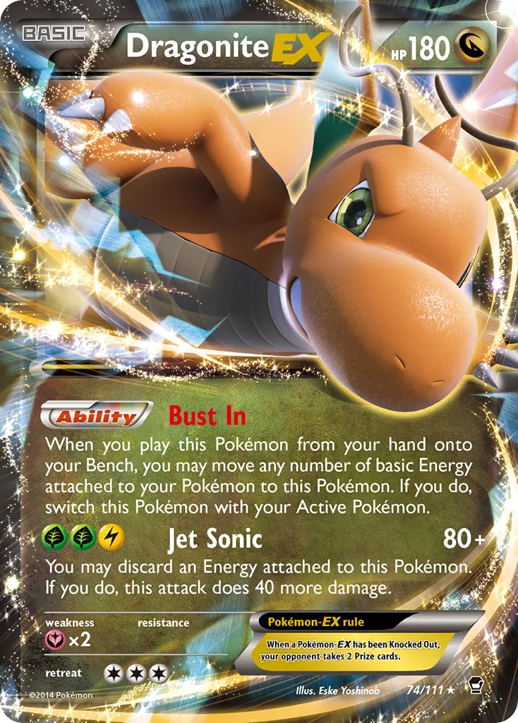 Dragonite EX — XY - Furious Fists — Pokémon