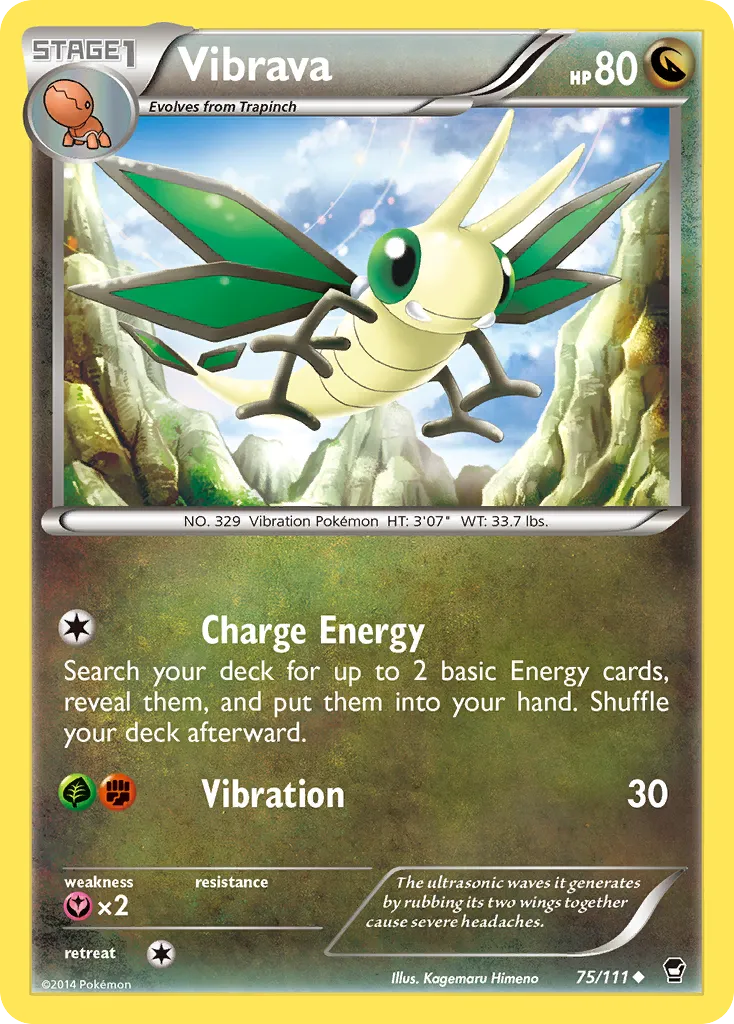 Vibrava — XY - Furious Fists — Pokémon