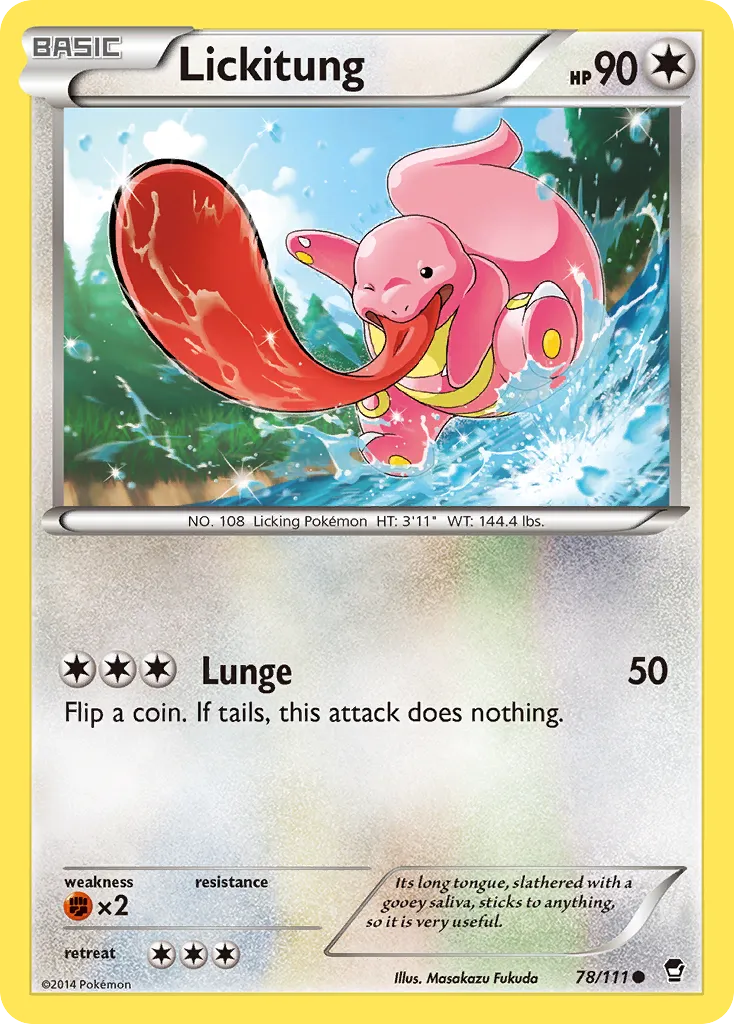 Lickitung — XY - Furious Fists — Pokemon