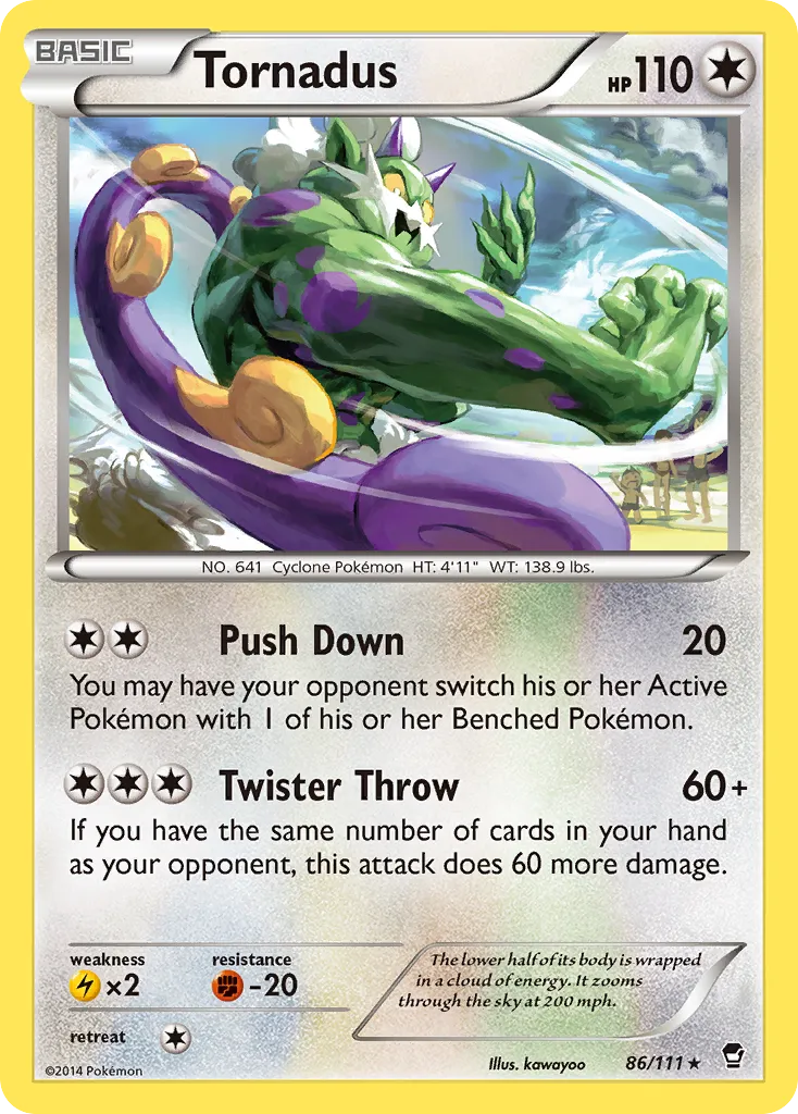 Tornadus — XY - Furious Fists — Pokemon