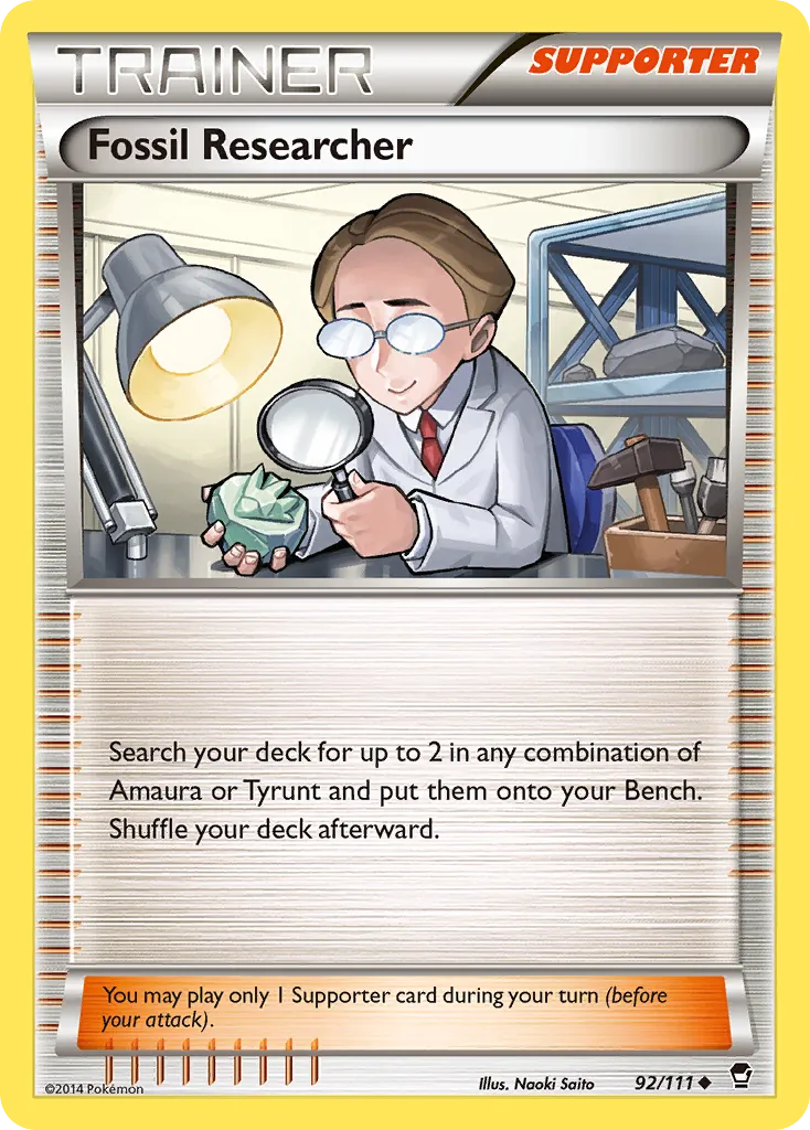 Chercheur de Fossiles — XY - Furious Fists — Pokemon