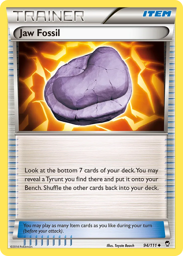 Fossile Mâchoire — XY - Furious Fists — Pokémon