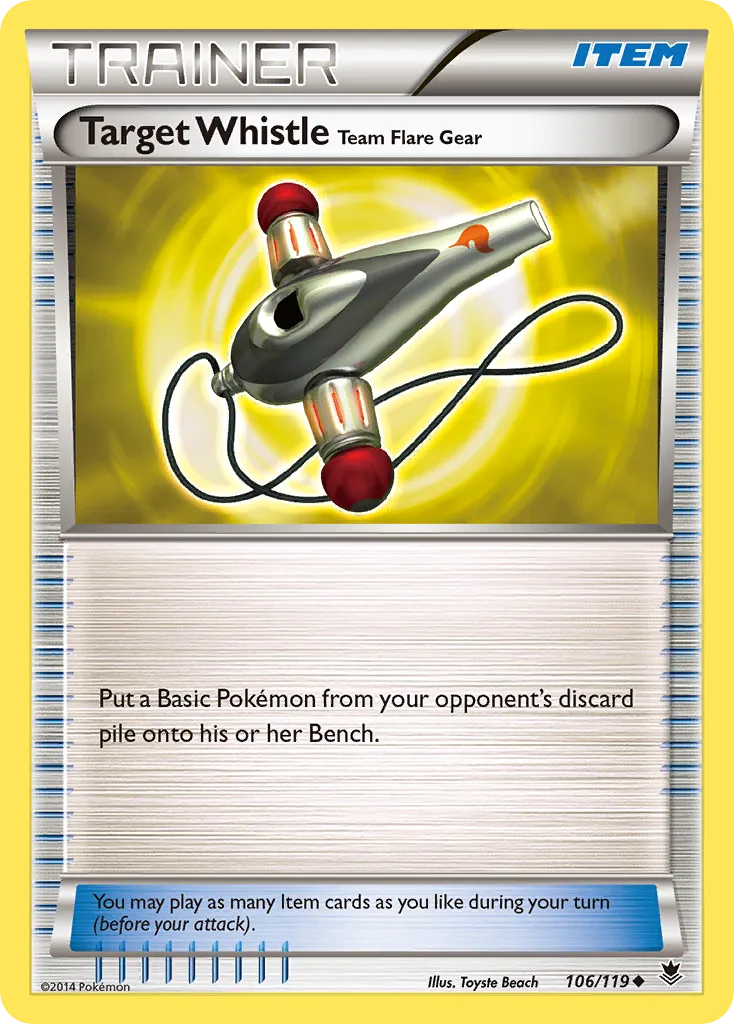 Target Whistle — XY - Phantom Forces — Pokémon