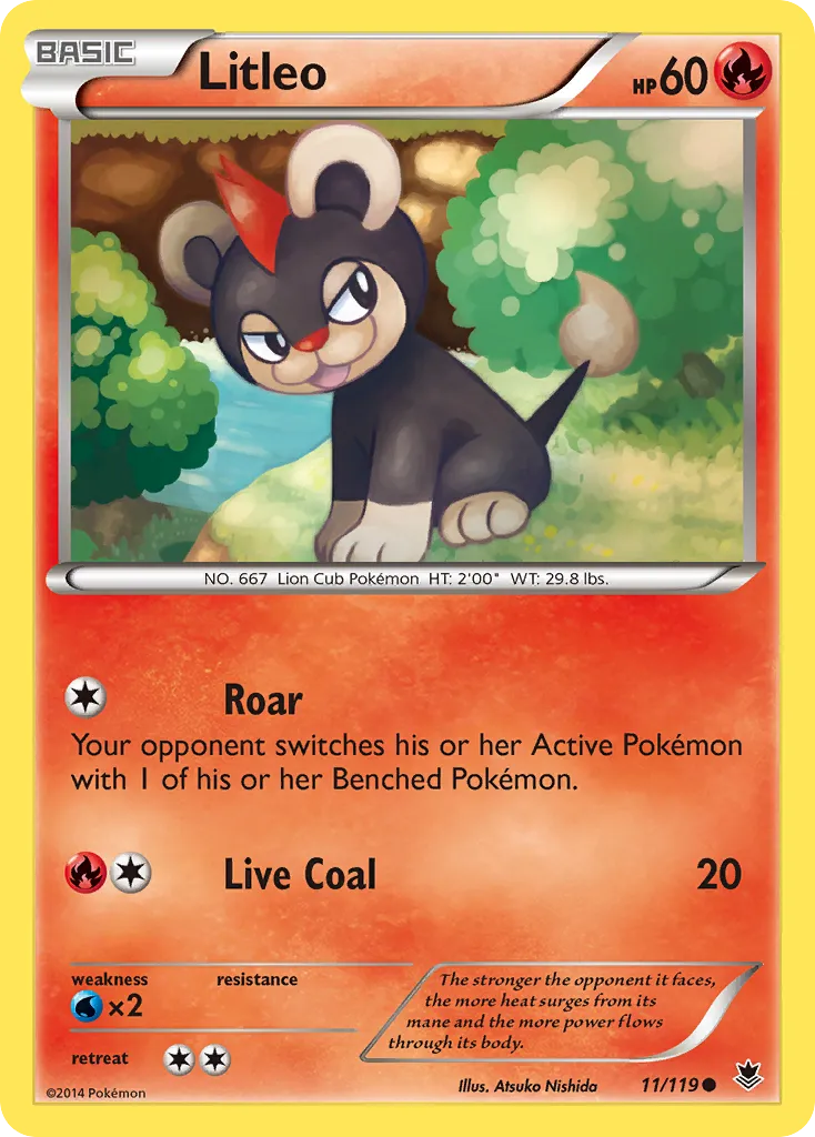 Litleo — XY - Phantom Forces — Pokémon