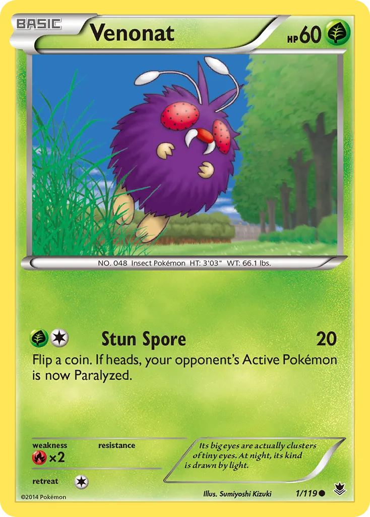 Venonat — XY - Phantom Forces — Pokémon