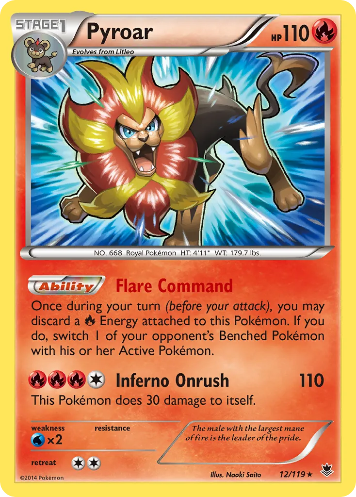 Pyroar — XY - Phantom Forces — Pokemon