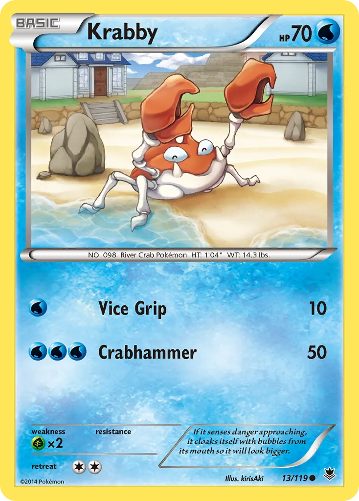 Krabby — XY - Phantom Forces — Pokémon