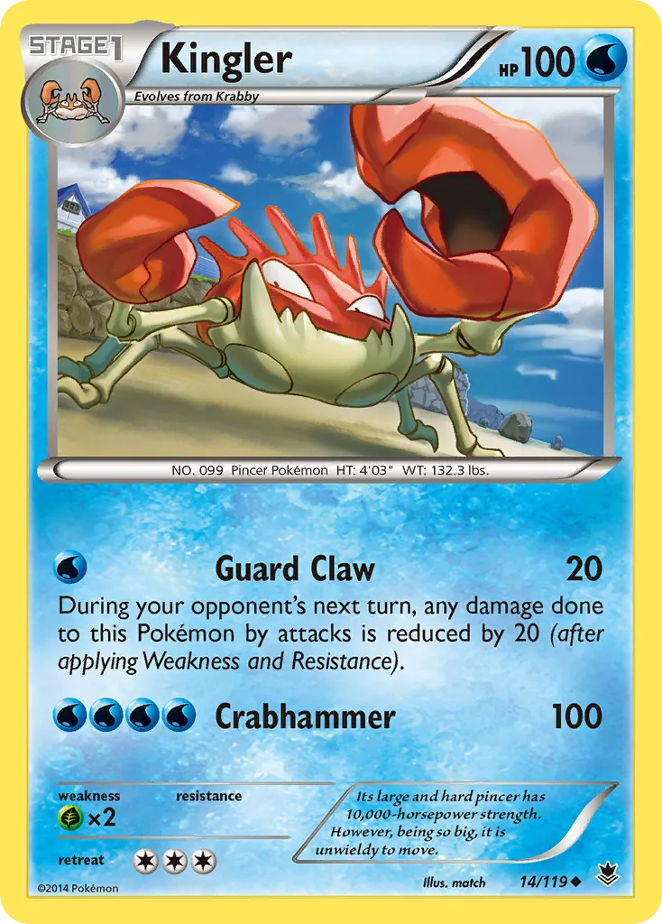 Kingler — XY - Phantom Forces — Pokemon