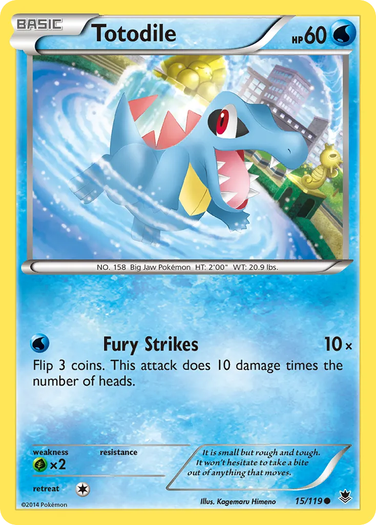 Totodile — XY - Phantom Forces — Pokemon