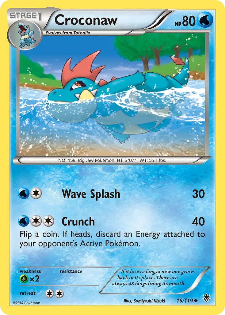 Croconaw — XY - Phantom Forces — Pokemon