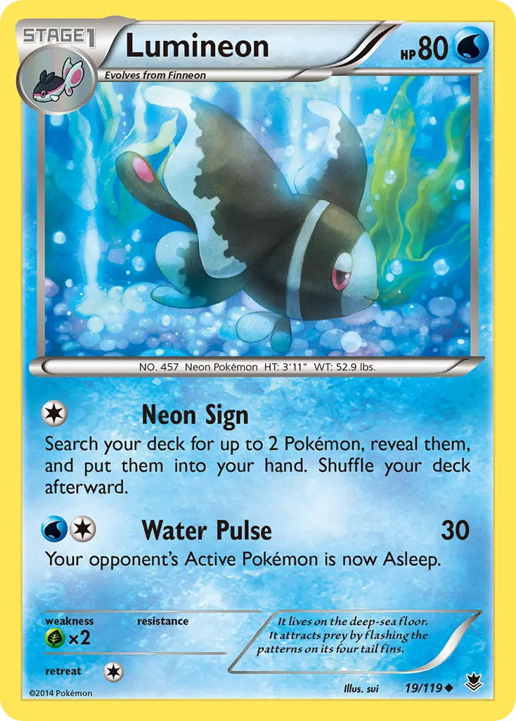 Lumineon — XY - Phantom Forces — Pokemon