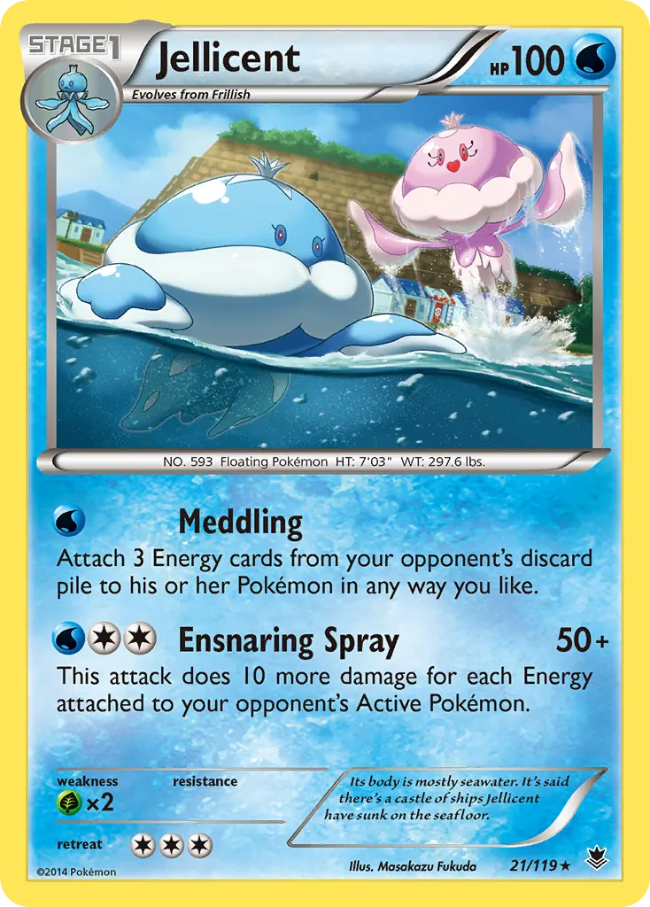 Jellicent — XY - Phantom Forces — Pokémon