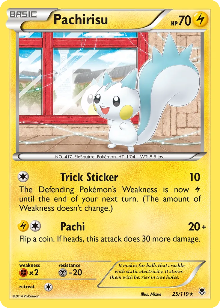 Pachirisu — XY - Phantom Forces — Pokemon