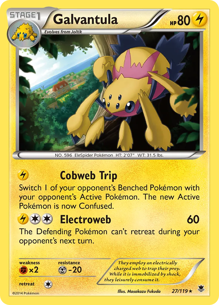 Galvantula — XY - Phantom Forces — Pokémon