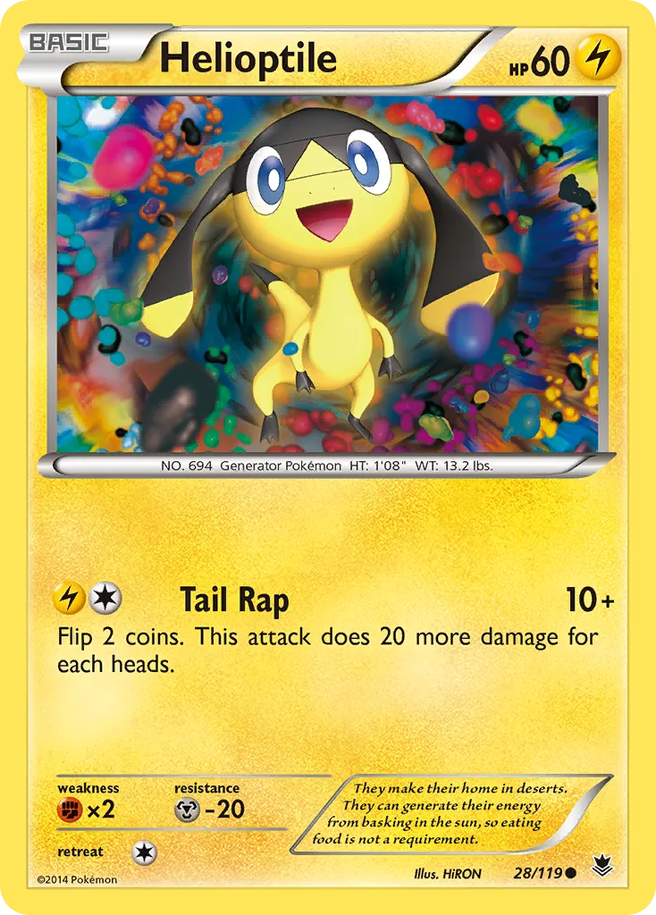Helioptile — XY - Phantom Forces — Pokemon