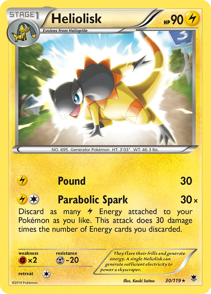Heliolisk — XY - Phantom Forces — Pokemon