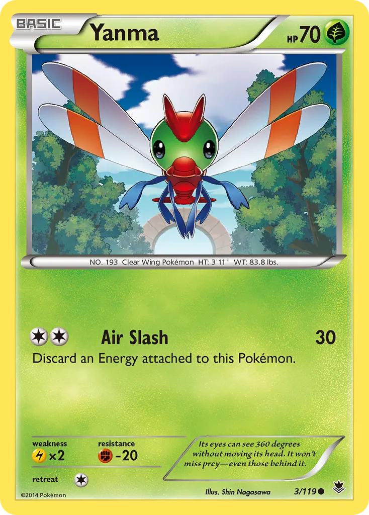 Yanma — XY - Phantom Forces — Pokémon