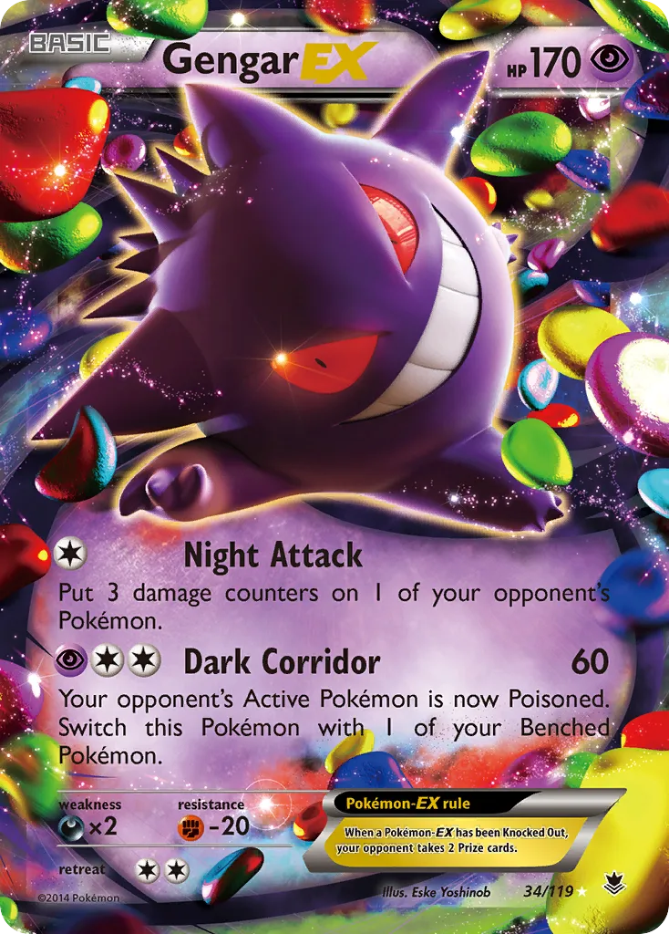 Gengar EX — XY - Phantom Forces — Pokemon