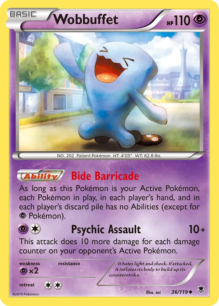 Wobbuffet — XY - Phantom Forces — Pokemon
