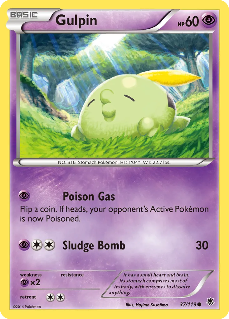 Gulpin — XY - Phantom Forces — Pokémon