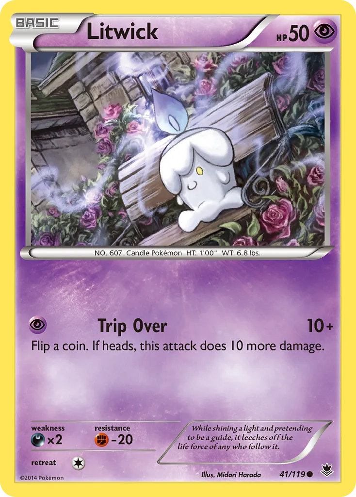 Litwick — XY - Phantom Forces — Pokemon