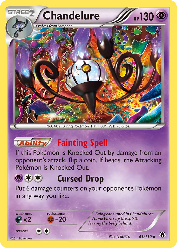 Chandelure — XY - Phantom Forces — Pokemon