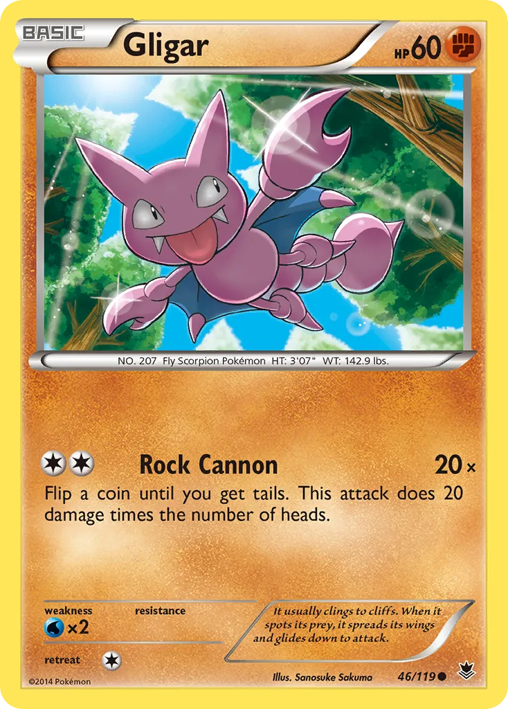 Gligar — XY - Phantom Forces — Pokemon