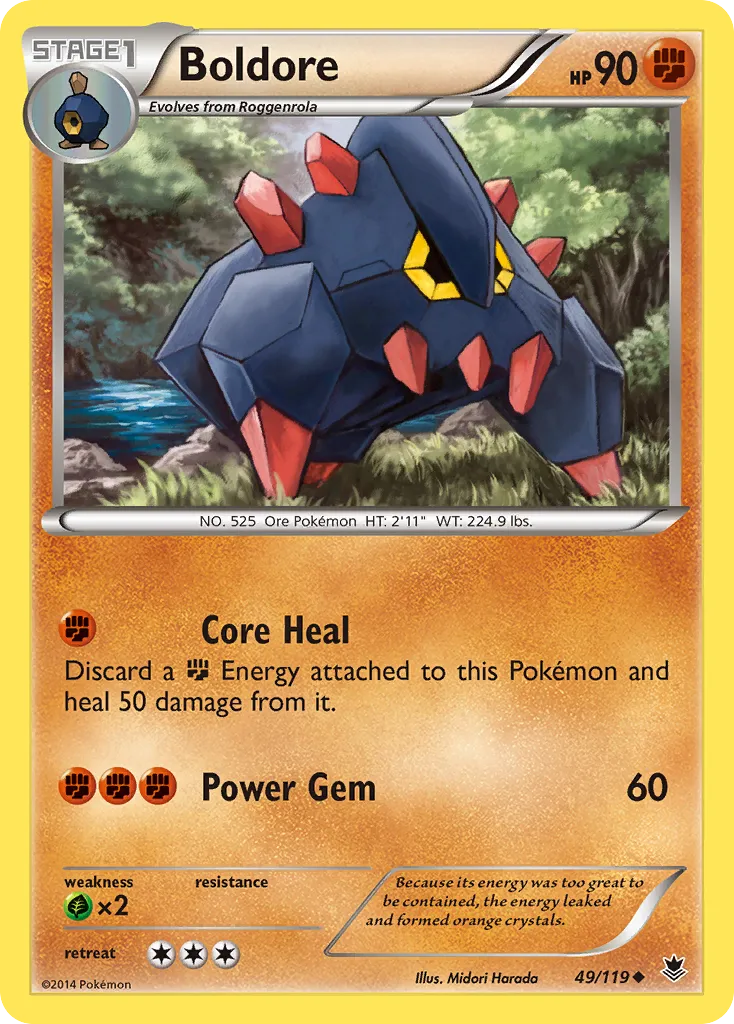 Boldore — XY - Phantom Forces — Pokemon