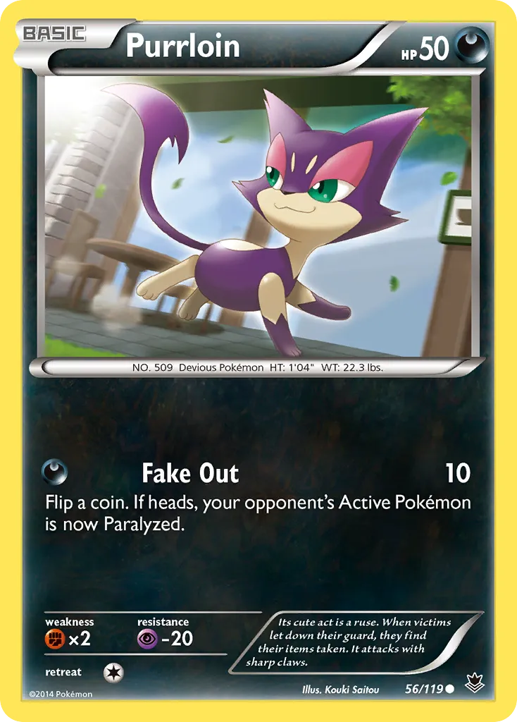 Purrloin — XY - Phantom Forces — Pokemon
