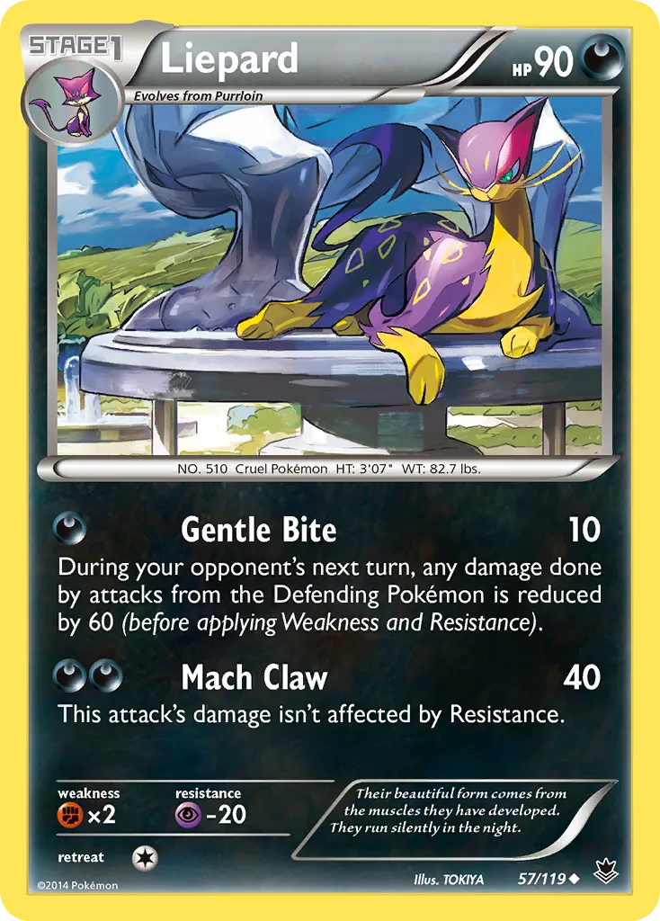 Liepard — XY - Phantom Forces — Pokémon