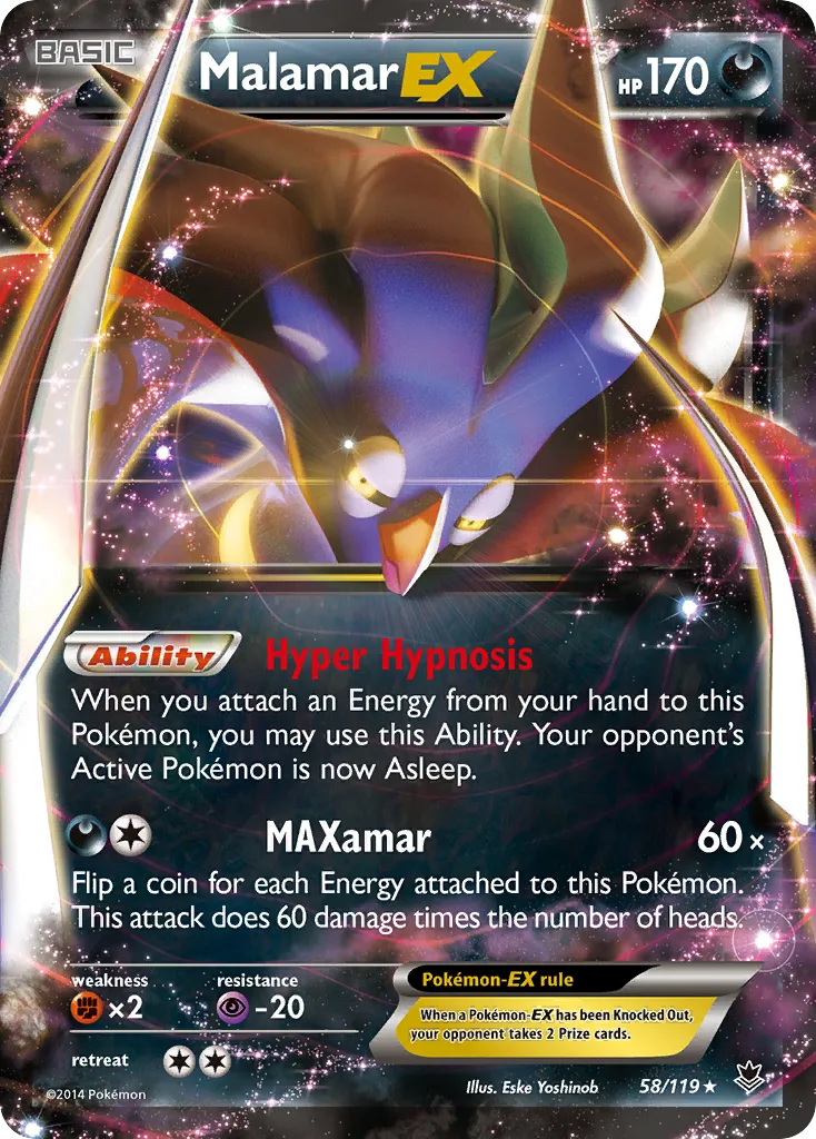 Malamar EX — XY - Phantom Forces — Pokemon
