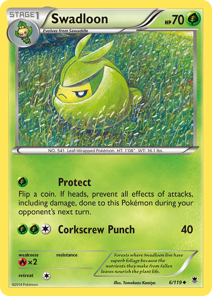 Swadloon — XY - Phantom Forces — Pokémon