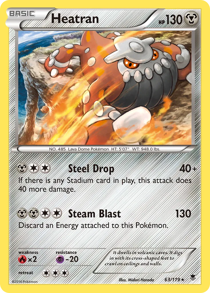 Heatran — XY - Phantom Forces — Pokemon