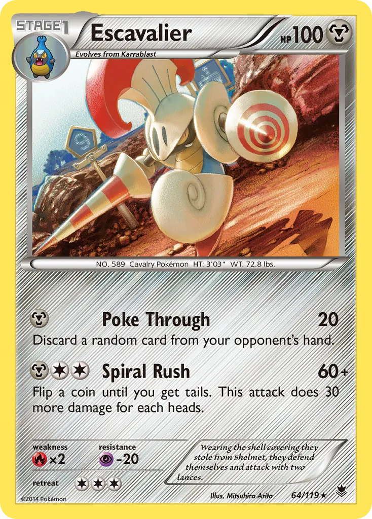 Escavalier — XY - Phantom Forces — Pokemon